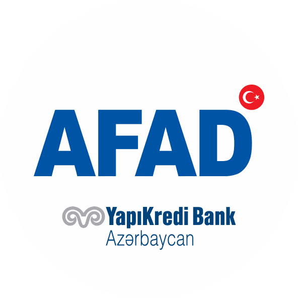 Türkiyə Respublikasının AFAD yardım fondu (YapıKrediBank) loqosu