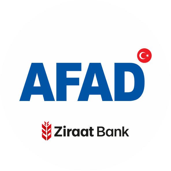 Türkiyə Respublikasının AFAD yardım fondu (ZiraatBank) loqosu